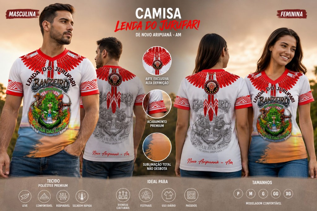 Camisa Lenda do Jurupari — Branca