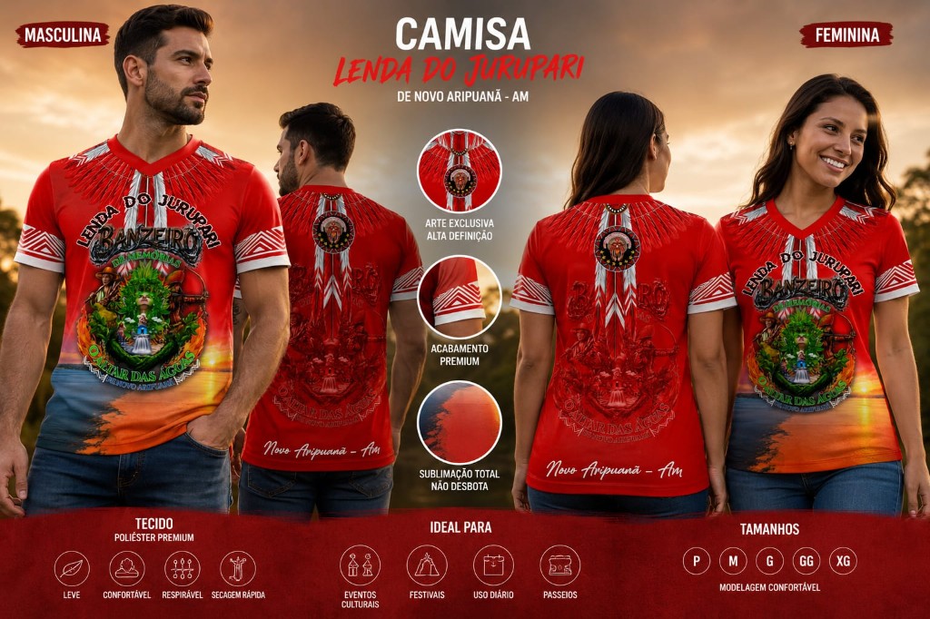 Camisa Lenda do Jurupari — Vermelha